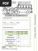 3er Grado - Examen de Diagnóstico (2017-2018)