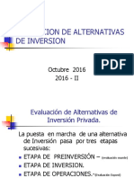 Evaluacion de Anternativas de Inversion 2016