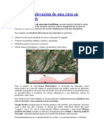 Perfiles de Elevación de Una Ruta en GoogleEarth