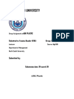 ABK Plastic Group Assignment Summary