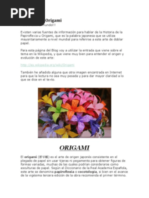 Historia Del Origami Origami Educación Superior