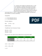 Problema de Programacion Linea