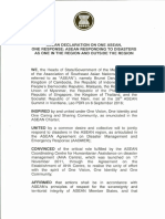 Declaration On One ASEAN One Response PDF
