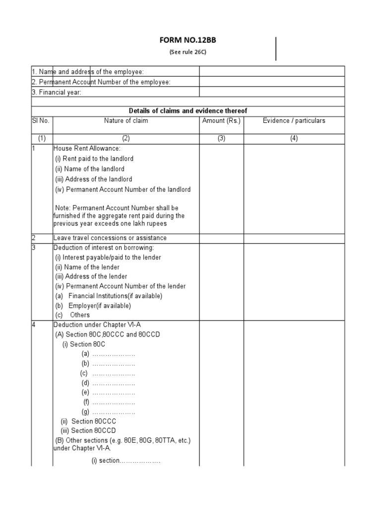 Employee Tax Deduction Claims Form | PDF | Finance & Money Management | Law