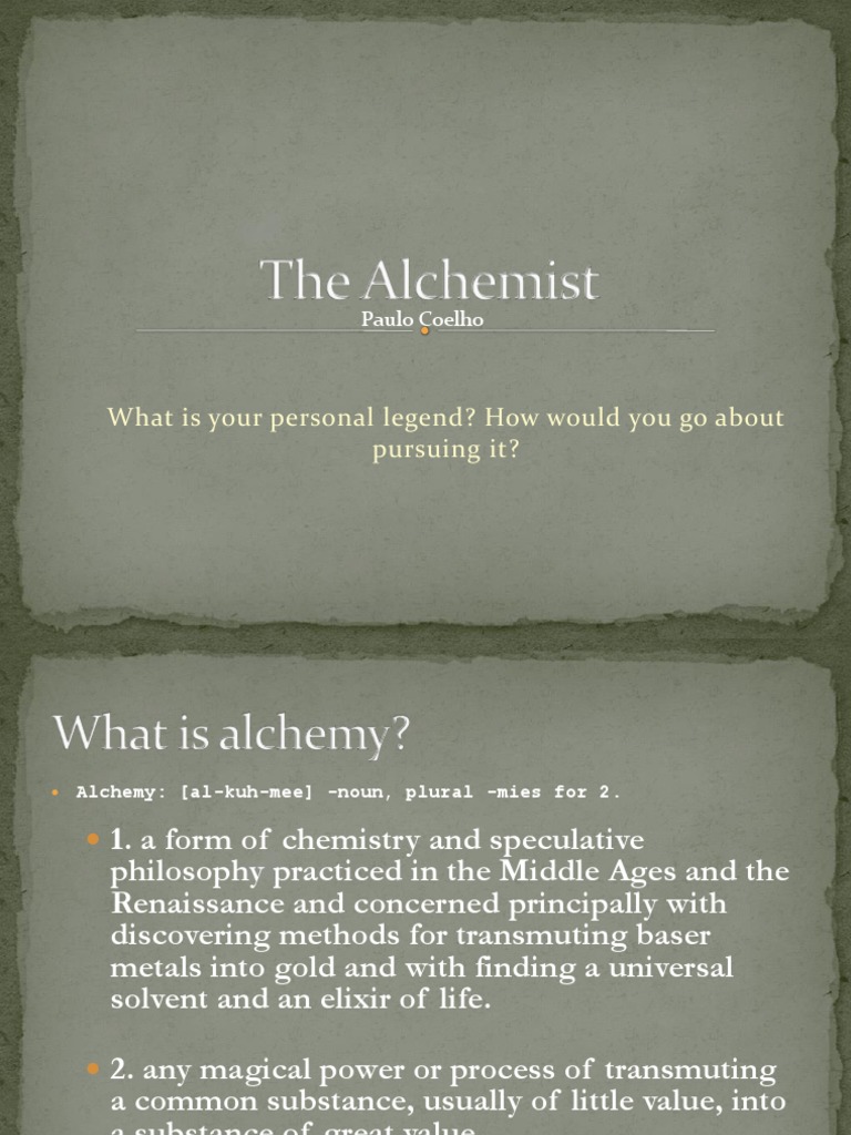 the alchemist essay pdf
