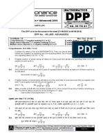 XII Maths DPP (27) - Prev Chaps - Area Under Curves - LPP - Differential Equation