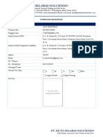 (FORMULIR REGISTRASI) Program Pembinaan PT. Duta Selaras Solusindo