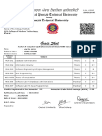 Grade Sheet: Master of Computer Applications (Lateral Entry), THIRD Semester, Nov-2017