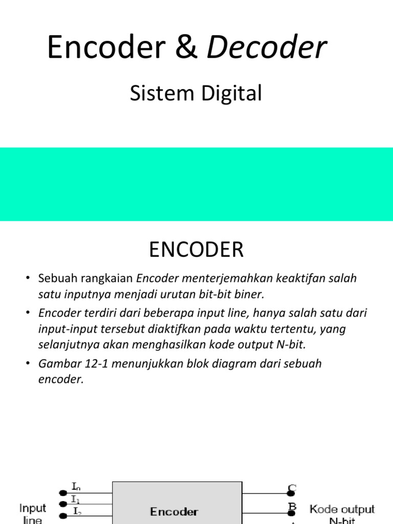 Encoder Decoder | PDF