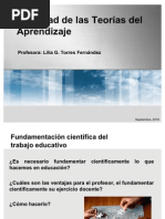 Finalidad de Las Teorías Del Aprendizaje
