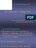 Chapter 1 Introduction To Operations Management