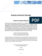 Anxiety and panic disorders