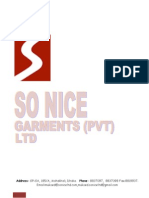 Company Profile of Sonice Garments LTD