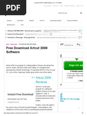 Download ARTCUT 2009 Software Free - PC Soft Box