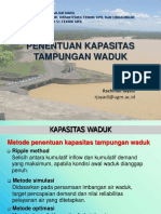 Penentuan Kapasitas Waduk