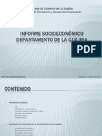 Diapositivas Informe Socioeconómico Departamento de La Guajira 2011