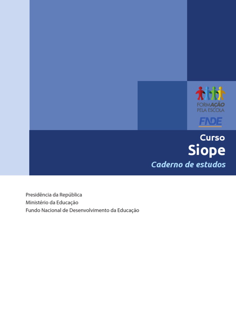Siope - Caderno de Estudos Completo | PDF | Investimentos | Brasil