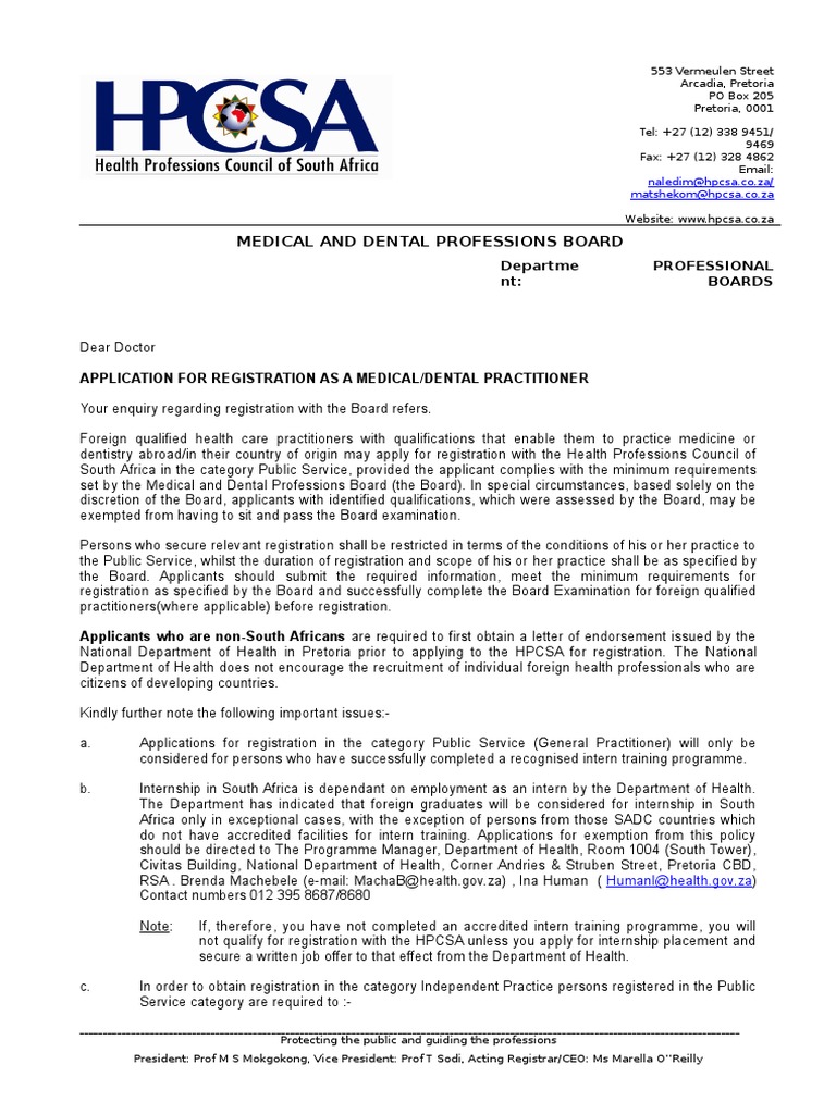 Registration for Foreign Medical Practitioners | PDF | Notary Public ...
