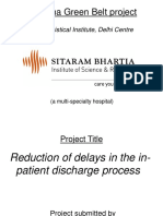 SSGB Project, Redn of Delays in IPD Discharge