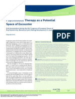 Psychomotor Therapy As A Potential Space of Encounter