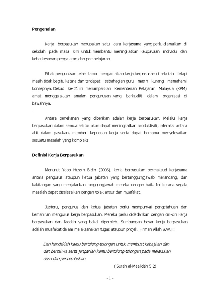 Kerja Berpasukan 2 Pdf