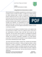 Estabilidad y Seguridad de Las Construcciones en Madera