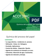 Química Del Proceso Del Papel - Ing. Patricio Gómez