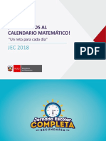 Calendario Matemático-Presentación Para Especialistas Pédagógicos