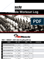 180 Muscle Method DRTS Sets WorksheetsMonth 1