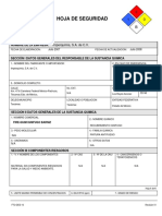 MSDS de Seguridad de Pintura Ignifuga