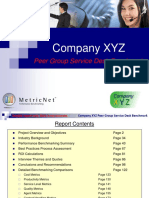 Service Desk Peer Group Sample Benchmark From MetricNet v2 1