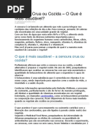 Cenoura Crua Ou Cozida