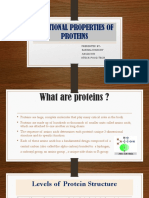 Functional Properties of Proteins: Presented By:-Baishali Pandey A4312615050 Btech. Food Tech