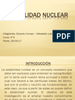 Estabilidad Nuclear