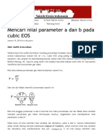 Mencari Nilai Parameter a Dan b Pada Cubic EOS – Teknik Kimia Indonesia