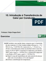 Aula 10 - Transferência de Calor - Condução - Exercicios PDF