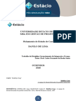 Estudo de Caso Gerenciamento Da Integração e Escopo - Danilo Lima