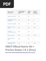 GMAT Official Starter Kit + Practice Exams 1 & 2 (Free)