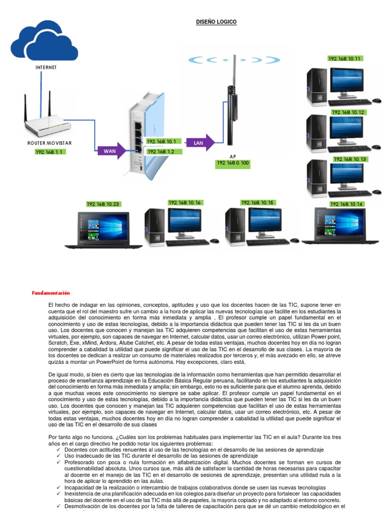 Diagrama Red | PDF | Maestros | Tecnología de información y comunicaciones
