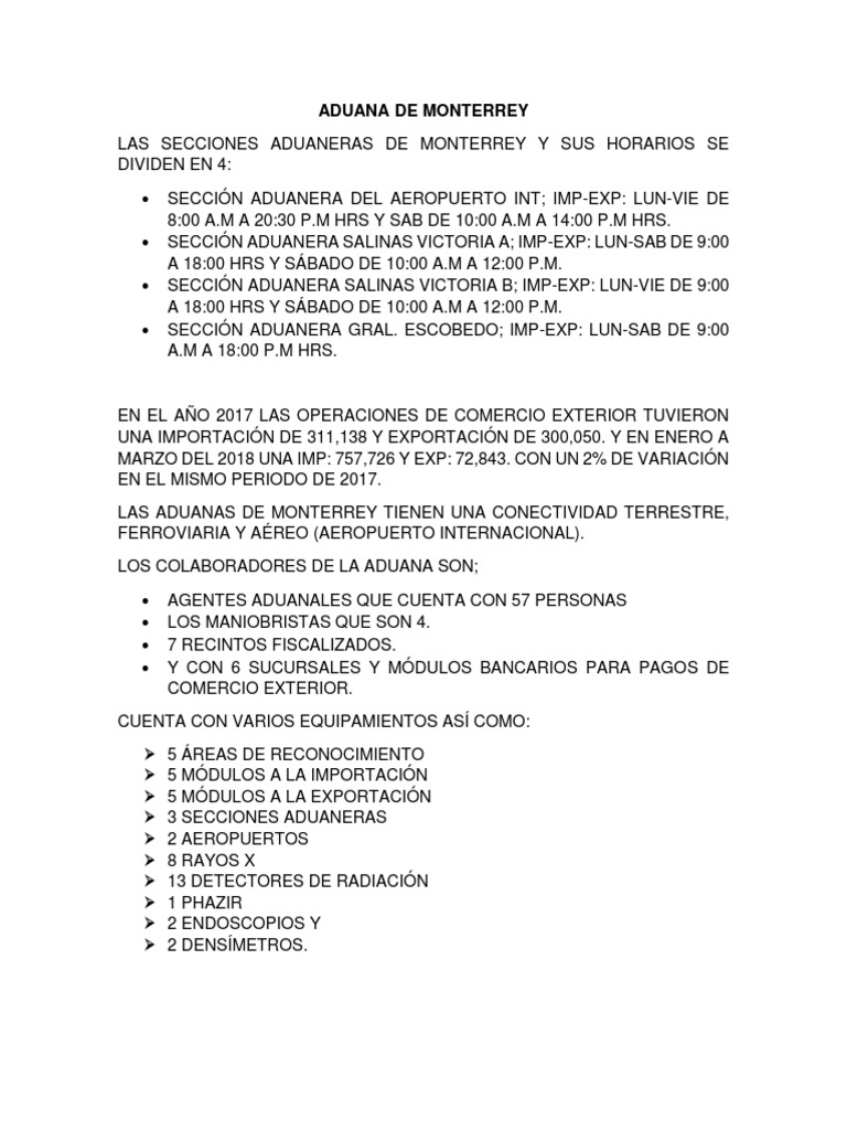 Administración General De Aduanas Pdf