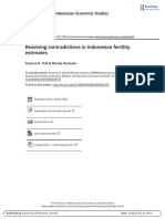 Resolving Contradictions in Indonesian Fertility Estimates: Bulletin of Indonesian Economic Studies