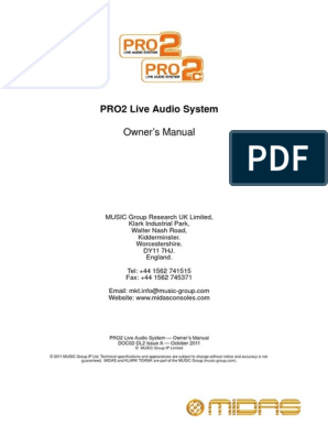 Midas Pro2 PDF | PDF | License | Proprietary Software