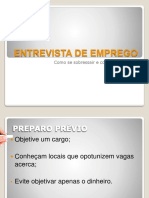 Slides Entrevista Emprego