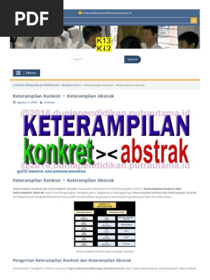 Pengetahuan Abstrak Dan Konkret