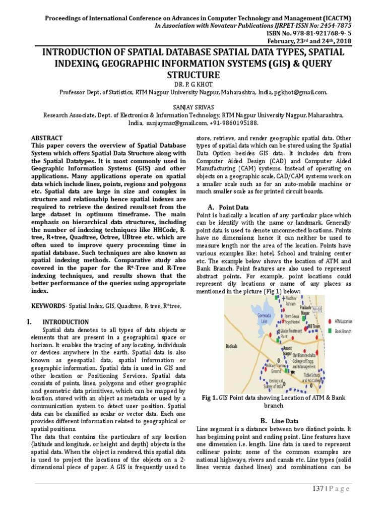 Overview of Spatial Databases and Indexing | PDF | Geographic ...