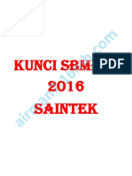 Kunci SBMPTN 2016 Saintek PDF
