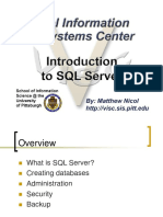 Intro SQL Server