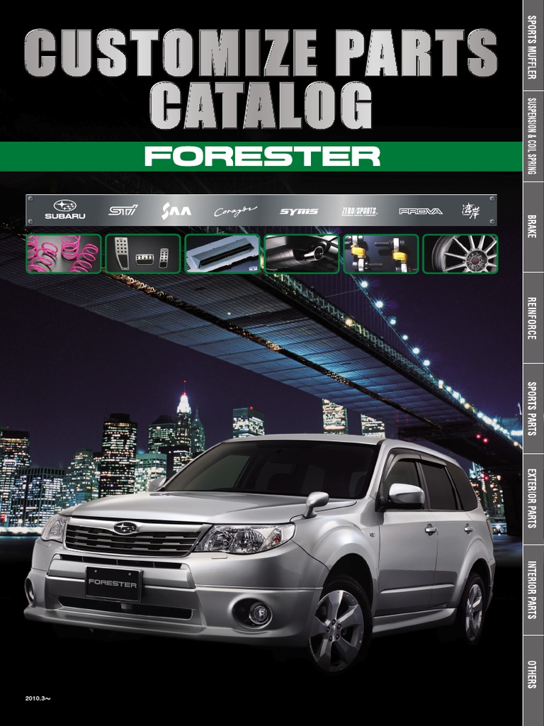 Customize Parts Catalog Forester | PDF