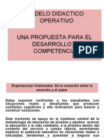 Modelo Didactico Operativo Una Propuesta para El Desarrollo DE Competencias