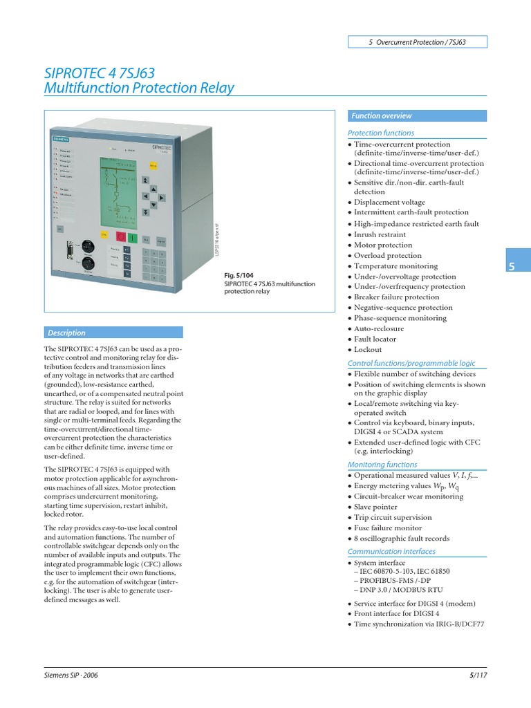 Siemens 61850 | PDF | Relay | Electrical Substation
